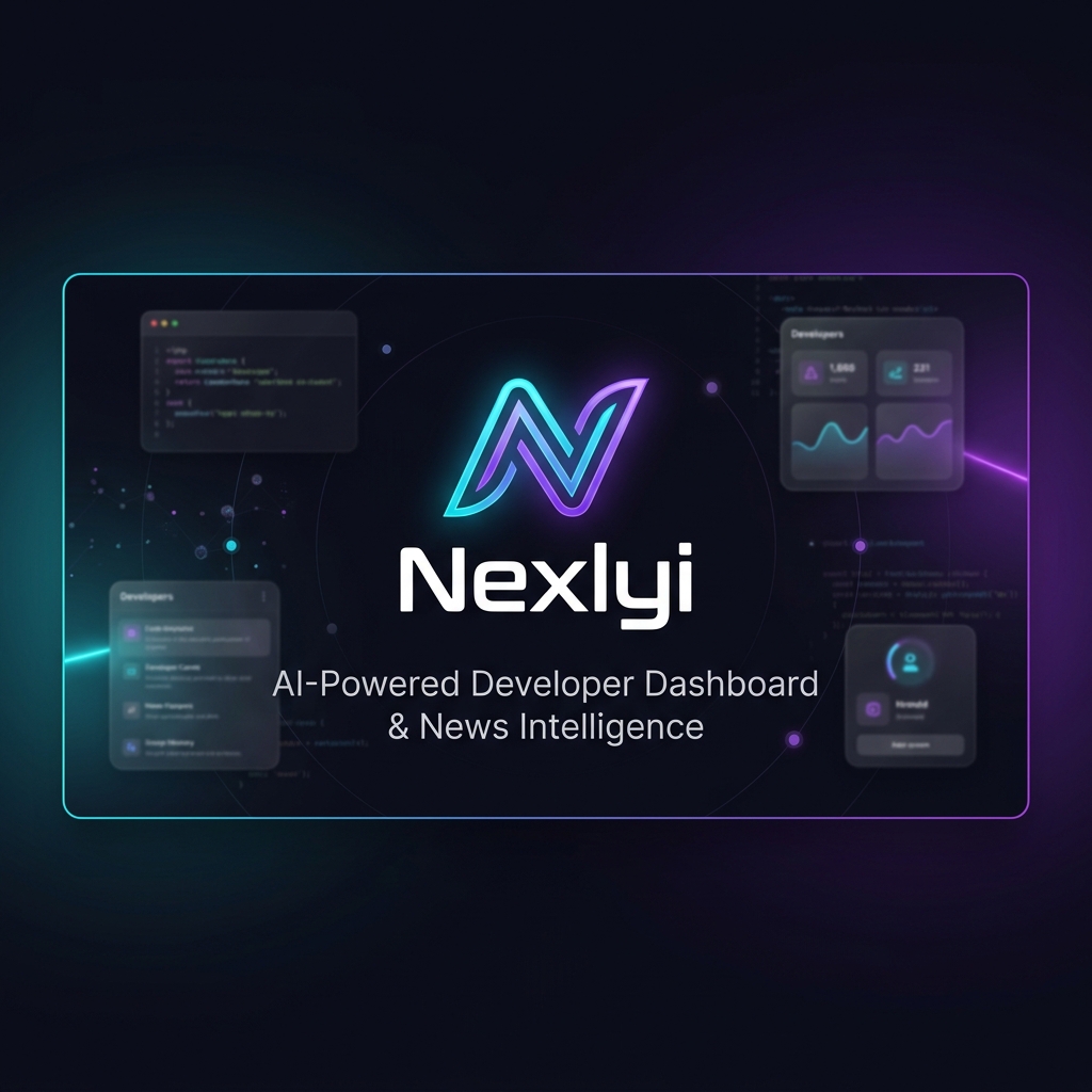 I built an AI-powered Developer Dashboard & News Intelligence Tool (Nexlyi) — Feedback appreciated logo